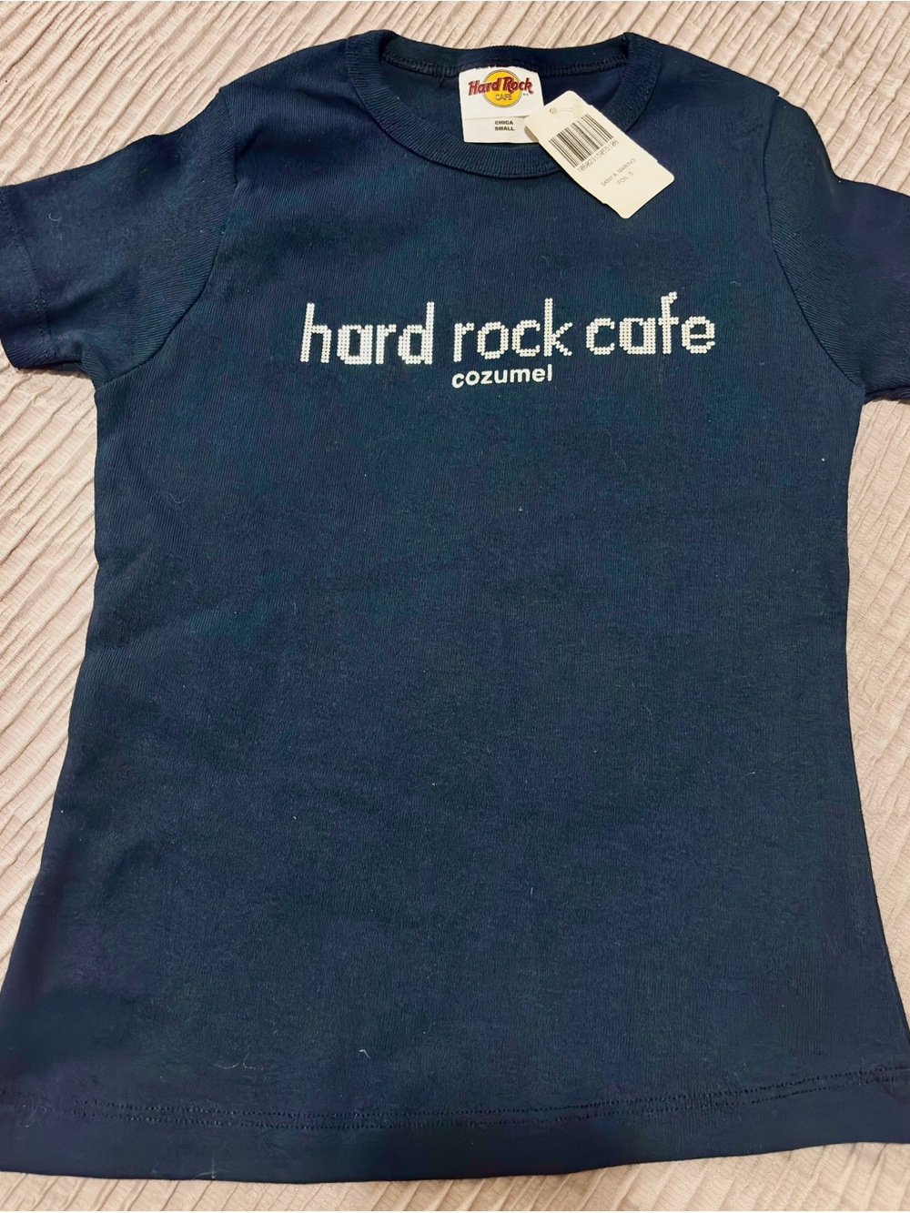 Vintage Hard Rock Cafe Navy Blue Cozumel Logo Tee